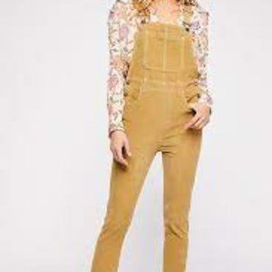 Free People corduroy overalls